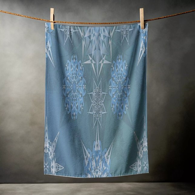 Toalha De Praia Hexa triângulo yantra pétalas inscrição (Criador carregado)