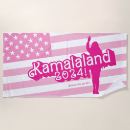 Toalha De Praia "Hi Kamala" - Beach Towel (slogan A)