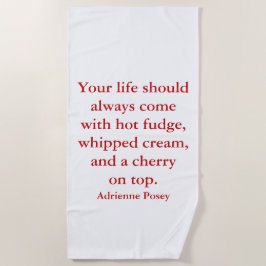 Toalha De Praia Hot Fudge Beach Towel