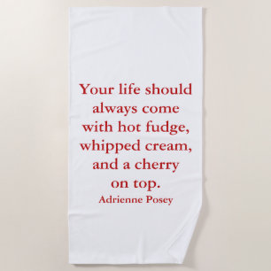 Toalha De Praia Hot Fudge Beach Towel