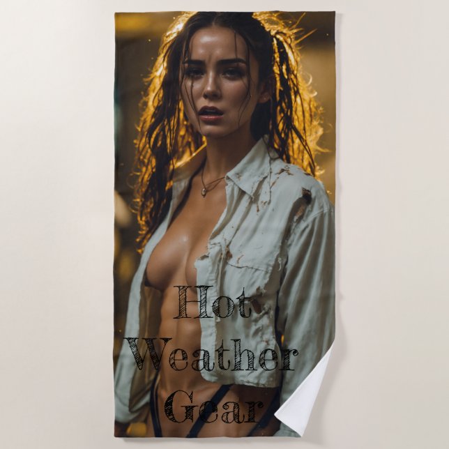 Toalha De Praia Hot Weather Gear Beach Towel (Frente)