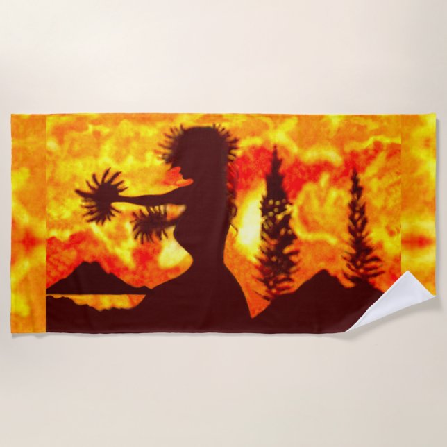 Toalha De Praia Hula Dancer  (Frente)
