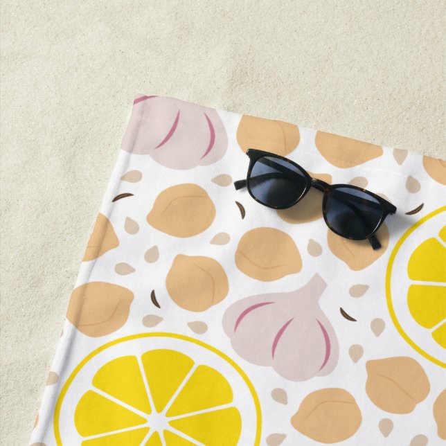 Toalha De Praia Hummus Beach Towel (In Situ)