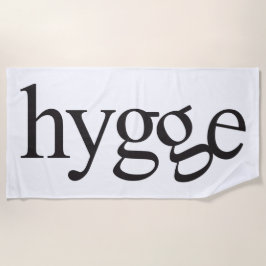 Toalha De Praia Hygge Black and White Beach Towel