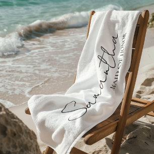 Toalha De Praia Ideias de Presentes Personalizados para Dama de Ho