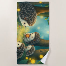 Toalha De Praia Igelzauber im Lichterwald