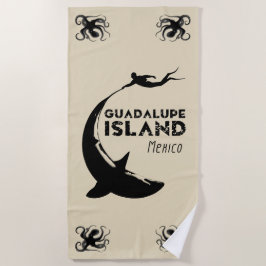 Toalha De Praia Ilha Guadalupe México | Mergulho Com Tubarões