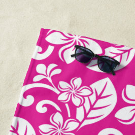 TOALHA DE PRAIA ILHA PLUMERIA (PINCO QUENTE)