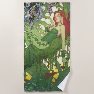 Toalha De Praia Ilustração da Capa de Batman Rebirth Poison Ivy