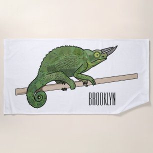 Toalha De Praia Ilustração de desenho do campeão de Jackson