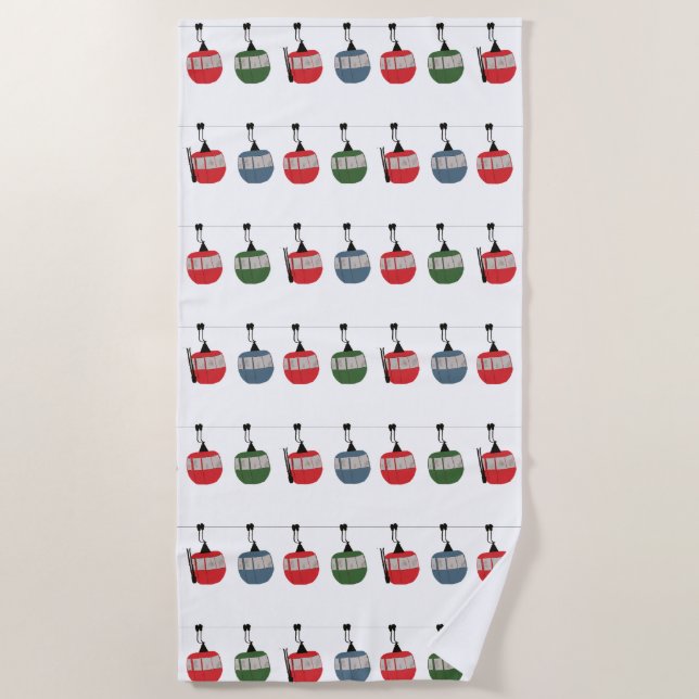 Toalha De Praia Ilustração de Elevação de Esquema Retroativo (Frente)