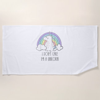 Toalha De Praia I'm A Popstar Happy Singing Unicorn Popstar T-Shir