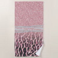 Imagem Luminosa Cinzenta Cor-de-Rosa com Leopardo