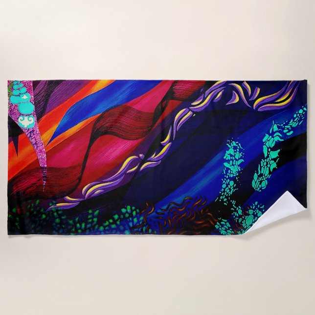 Toalha De Praia IMMERSION de Christèle Chabrette (Frente)