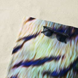 Toalha De Praia Impressão de Pele de Tigre Elétrico