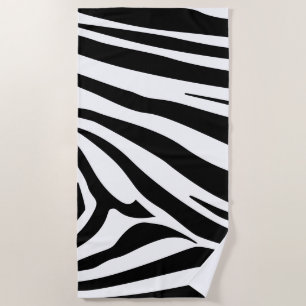 Toalha De Praia Impressão de zebra personalizável