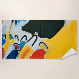 Toalha De Praia Impressão III Concerto Pintura Abstrata de Kandins