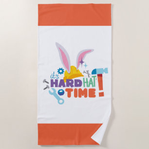 Toalha De Praia INSETOS BUNNY BUILDERS™ É o Duro Hat Time