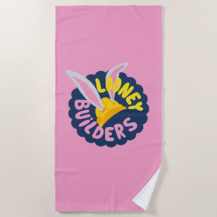 Toalha De Praia INSETOS BUNNY BUILDERS™ Logotipo escalado do duro