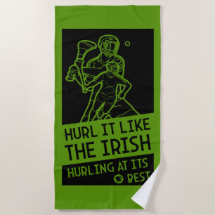 Toalha De Praia Irish Hurling Sport
