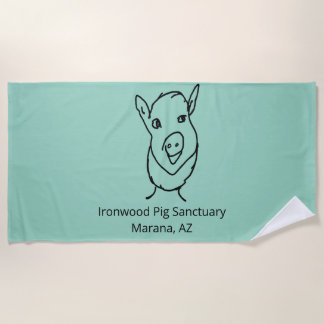 Toalha De Praia Ironwood Pig Sanctuary Towel!