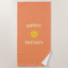 Toalha De Praia Irradie Positividade