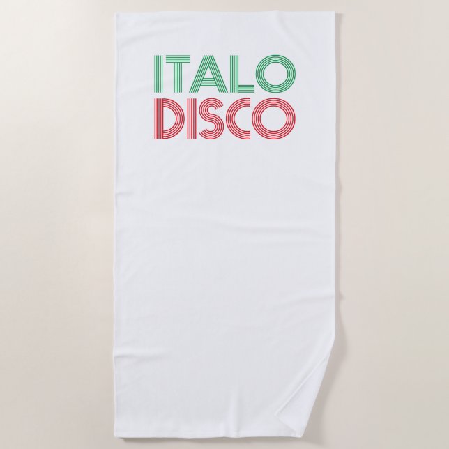 TOALHA DE PRAIA ITALO DISCO (Frente)