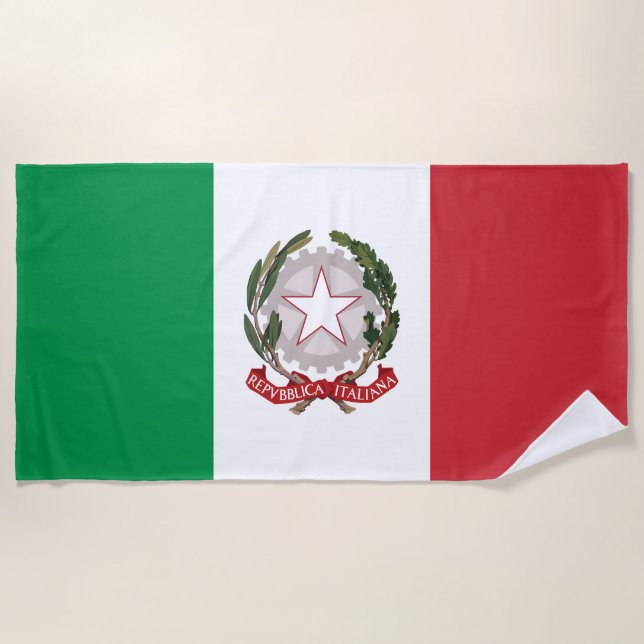 Toalha De Praia Italy flag phone case (Frente)