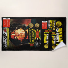 Toalha De Praia JAMAICA TRIBE DE JUDAH Beach Towel