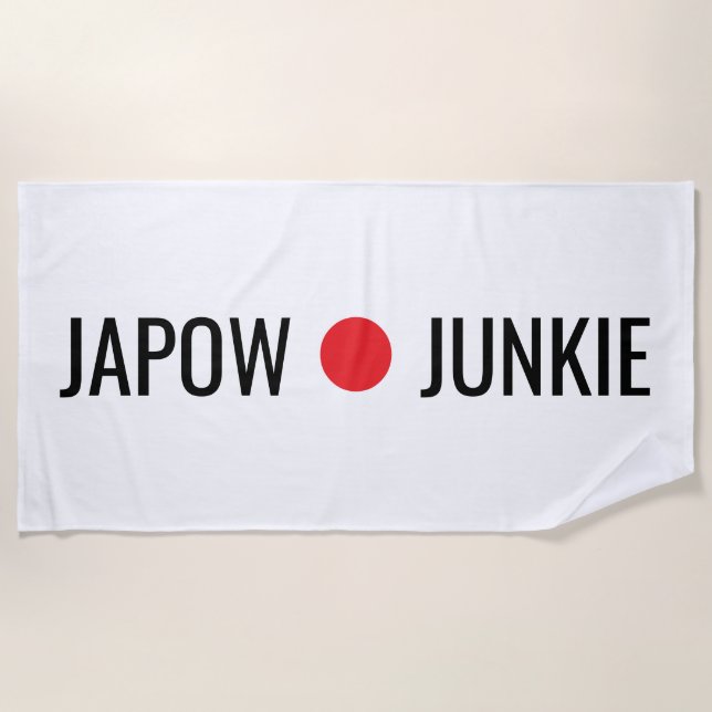 Toalha De Praia Japow Junkie  (Frente)