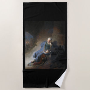 Toalha De Praia Jeremiah Destruction Jerusalem Bíblia Rembrandt