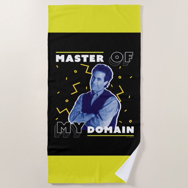 Toalha De Praia Jerry Seinfeld | Master of My Domain (Frente)