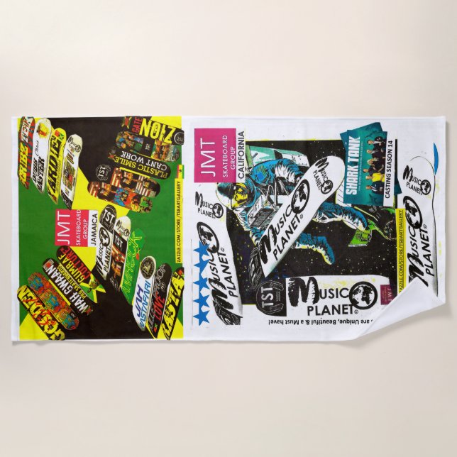 Toalha De Praia JMT SK8 Beach Towel (Frente)