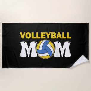 Toalha De Praia Jogadora Engraçada no Dia da Camisa de Voleibol Fe
