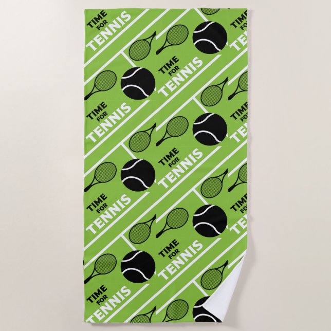 Toalha De Praia Jogadores de Tênis de lançamento (Frente)