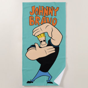 Toalha De Praia Johnny Bravo Picture Frame Pose