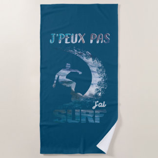Toalha De Praia j'peux pas j'ai surf