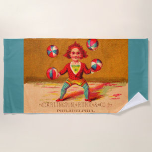 Toalha De Praia Juggler Darlington, Runk & Co., cartão vitoriano