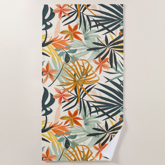 Toalha de Praia Jungle Bloom (Frente)