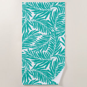 Toalha De Praia Kahanu Garden Hawaiian Palm Folaves - Peacock Gree