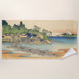 Toalha De Praia Katsushika Hokusai Enoshima na província de Sagami