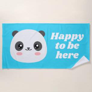 Toalha De Praia Kawaii Panda