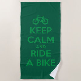 Toalha De Praia Keep Calm and Ride a Bike