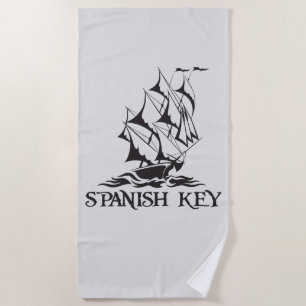 Toalha De Praia Key Beach Towel - Logótipo preto
