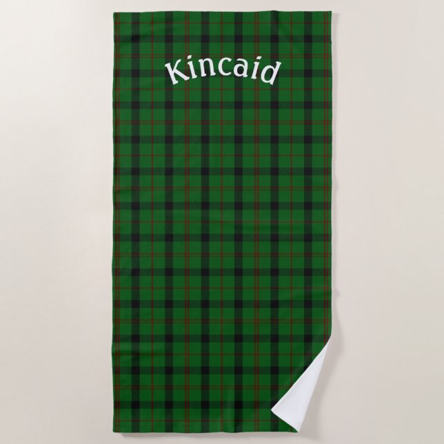 Toalha De Praia Kincaid Tartan Xadrez Beach Towel (Frente)