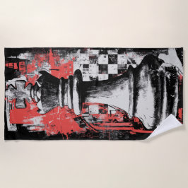 Toalha De Praia King Chess Piece Urban Grunge