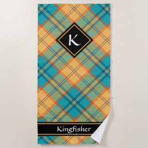 Toalha De Praia Kingfisher Tartan Beach Towel