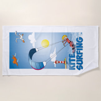 Toalha De Praia Kite surfing illustratie