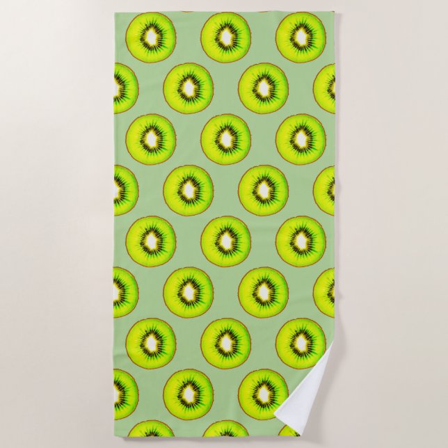 Toalha De Praia Kiwi Pattern (Frente)