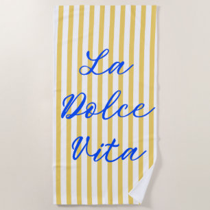 Toalha De Praia La Dolce Vita Italiana Summer Vibes